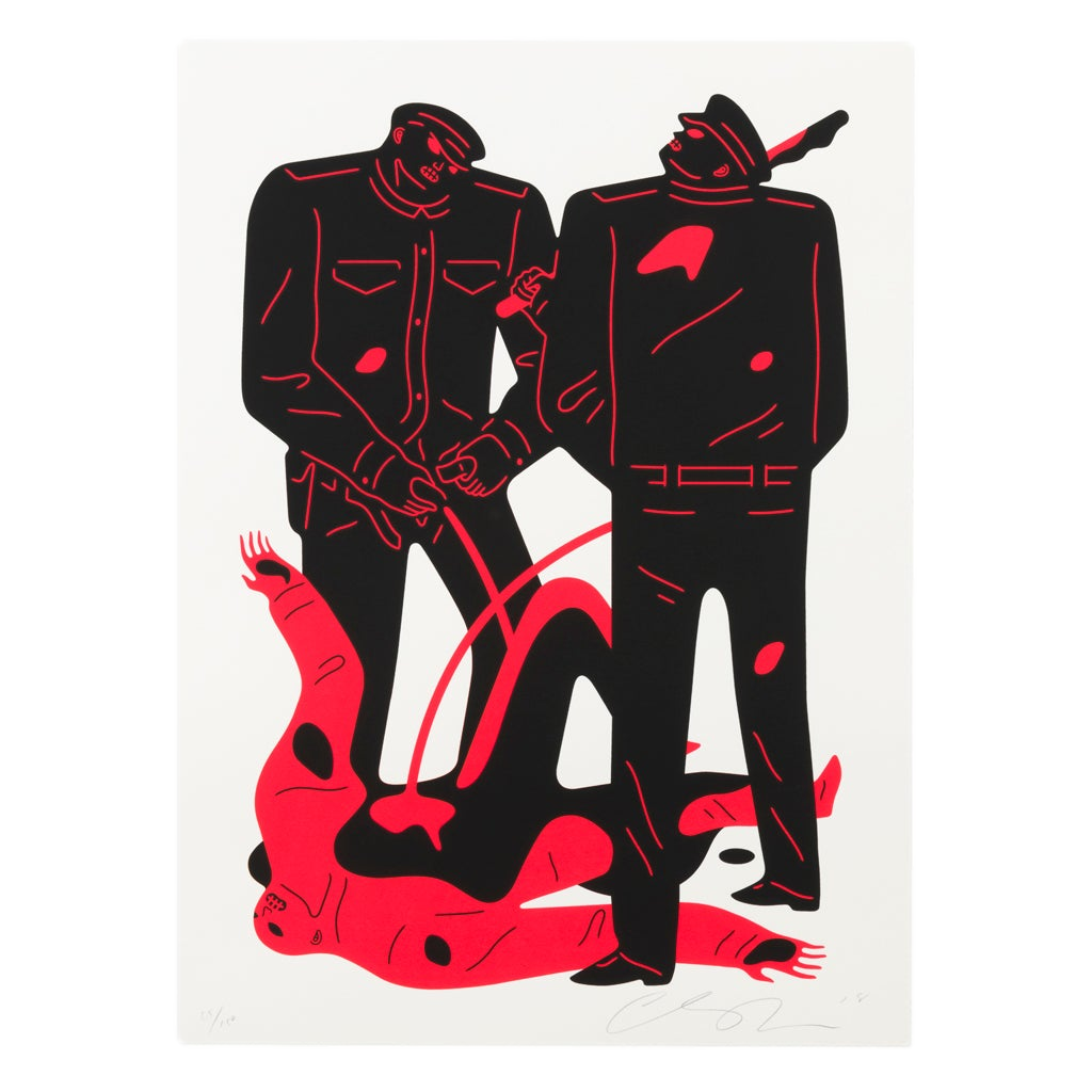"The Pissers (White)" by Cleon Peterson